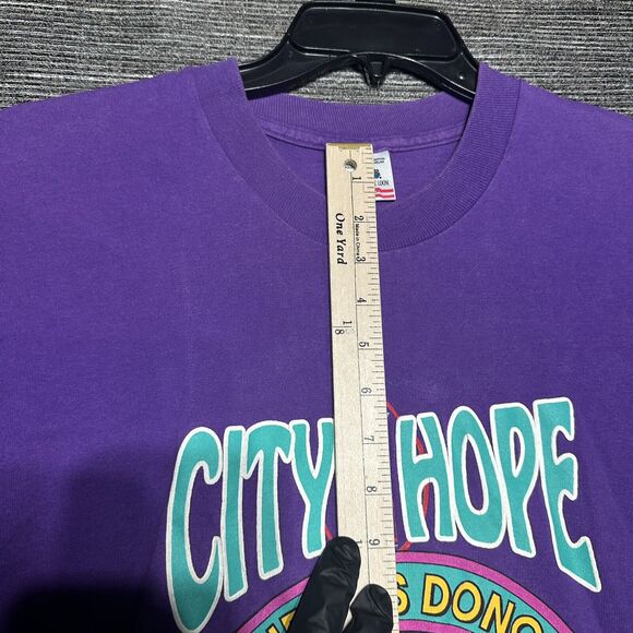 City of Hope Vein Event T Shirt Men's M Purple Vintage Short Sleeve - Picture 4 of 10